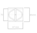 205-70-73180 Tuleja ramienia PC PW 70x85x67