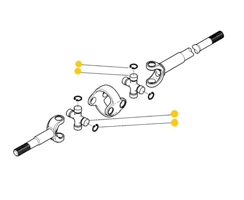 Krzyżak półosi Komatsu