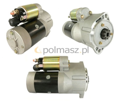 Rozrusznik do maszyn budowlanych Komatsu z silnikiem Yanmar, 12V, 2.3kW, 9 zębów.