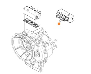 Cewka skrzyni biegów Komatsu WB97R WB97 CA0149785 