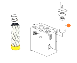 14662207 filtr hydrauliczny VOLVO EW160E EW180E  