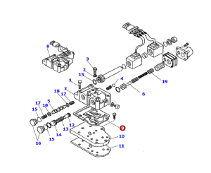 CA0130242 Uszczelka bloku zaworu Komatsu WB93 97 