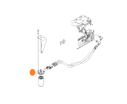 podstawa filtra oleju silnikowego Komatsu PC290-8-4933